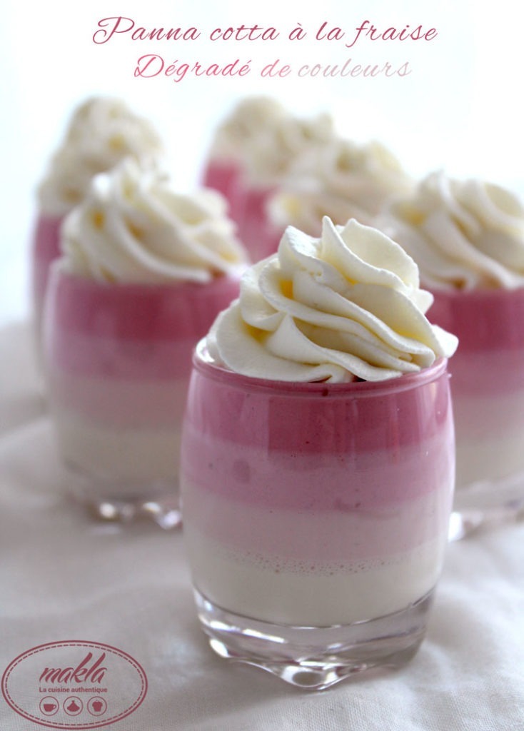 Panna Cotta La Fraise En D Grad De Couleurs Makla La Cuisine