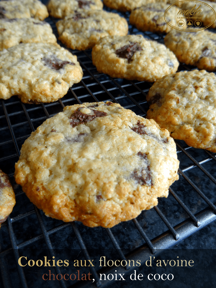 Lire la suite à propos de l’article Cookies | Flocons d’avoine – Chocolat – Coco