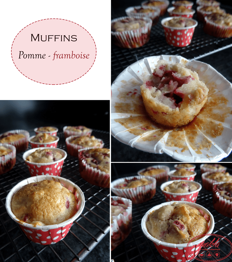 Lire la suite à propos de l’article Muffins aux pommes et aux framboises