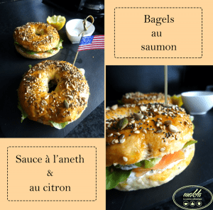 Lire la suite à propos de l’article Bagels au saumon et sauce citronnée