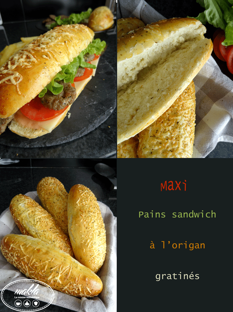 Pains sandwich gratinés à l'origan (1)