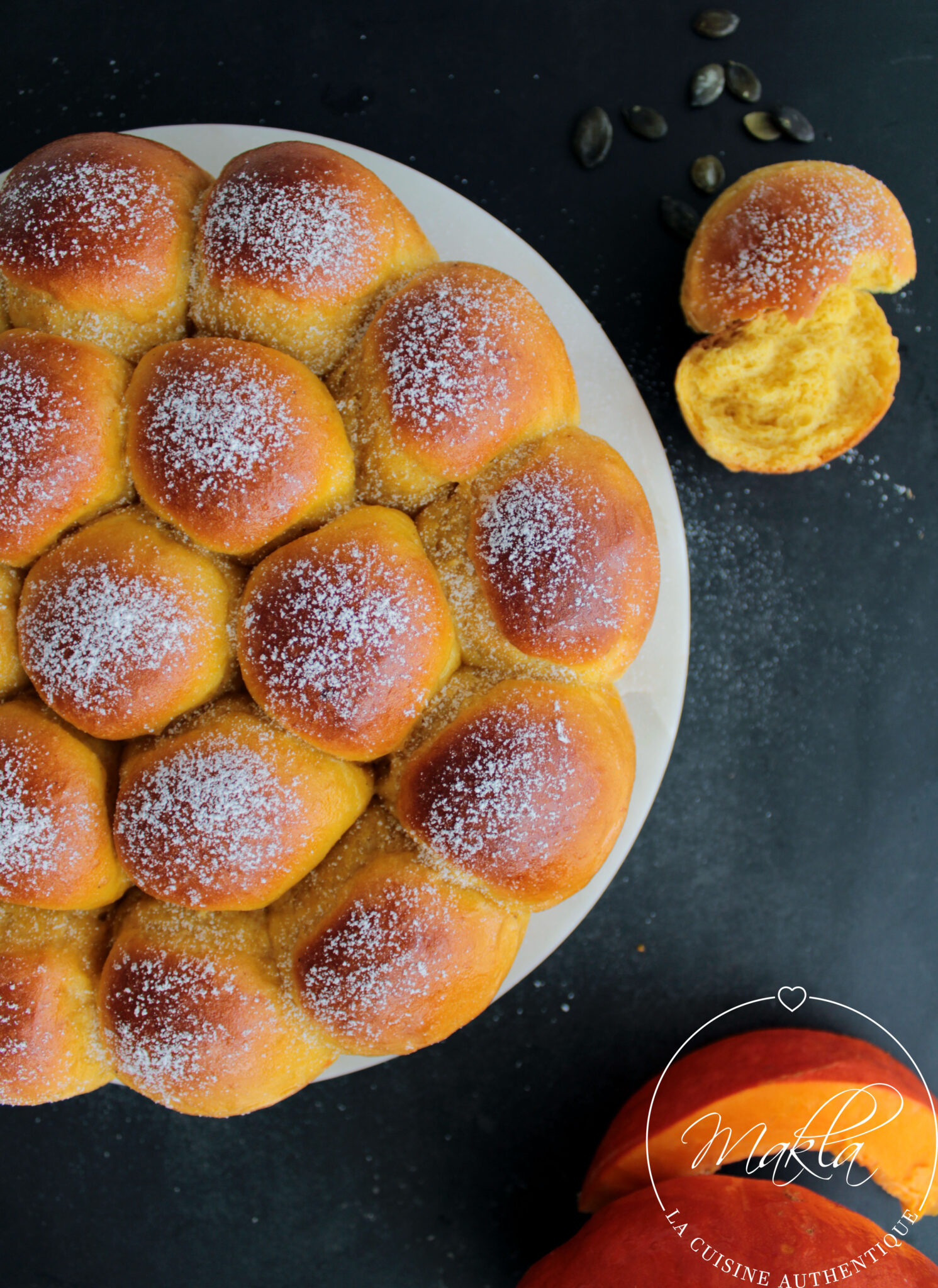 Brioche Moelleuse Au Potimarron - Makla - La Cuisine Authentique