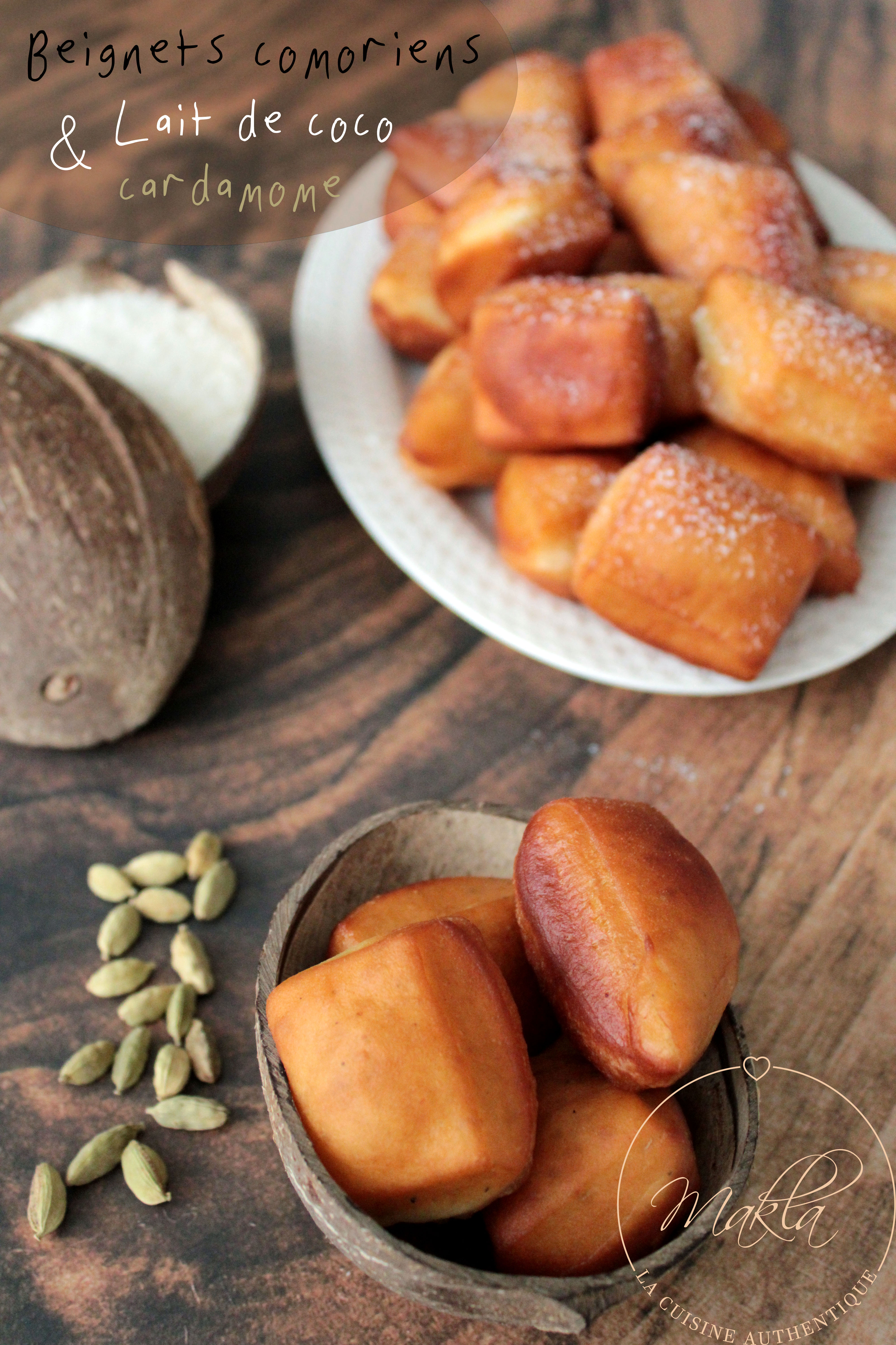 Lire la suite à propos de l’article Makandazi – Beignets comoriens au lait de coco et à la cardamome